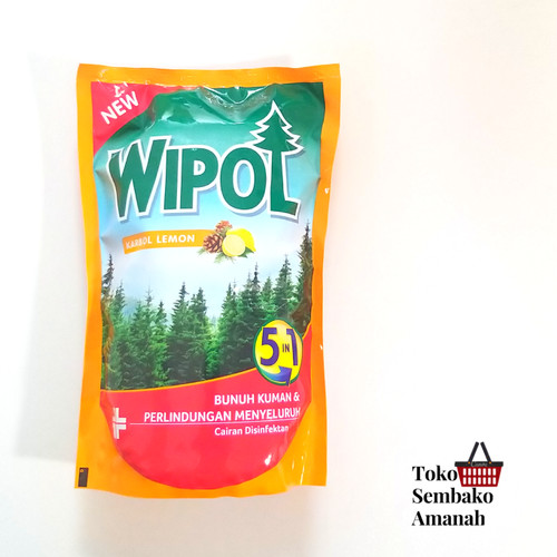 Foto Produk Wipol New Karbol Lemon pouch / refill 780ml dari Sembako Amanah20