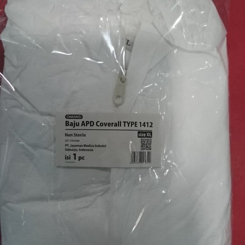 Foto Produk APD COVERALL PUTIH 1412 (TERSEDIA SIZE L DAN XL) dari Daya Prima Alkes