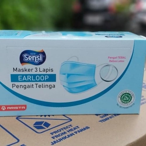 Foto Produk Masker Sensi 3 ply Earloop Original - Hijau dari JKLFash