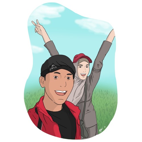 Jual Gambar Ilustrasi Karikatur Kartun Digital Duo 2 Orang Sesuai Foto Kab Tangerang Di Toko Sam Tokopedia