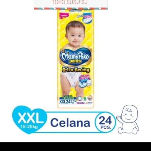 Foto Produk MAMY POKO PANTS XTRA KERING XXL 24/MAMYPOKO PANTS STANDAR XXL24/STD X dari TOKO SUSU SJ