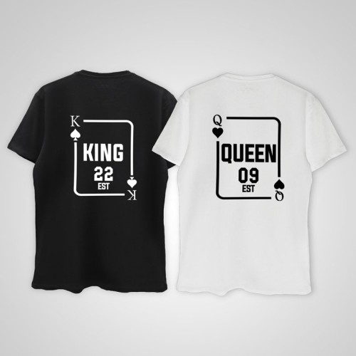 Foto Produk COUPLE KING QUEEN CARD EDITION dari Dyvia Custom Tees
