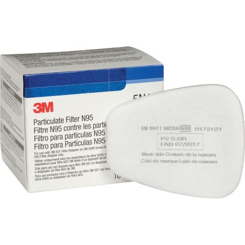 Jual 3M Particulate Filter 5N11, N95 Respiratory Protection , 1 Box