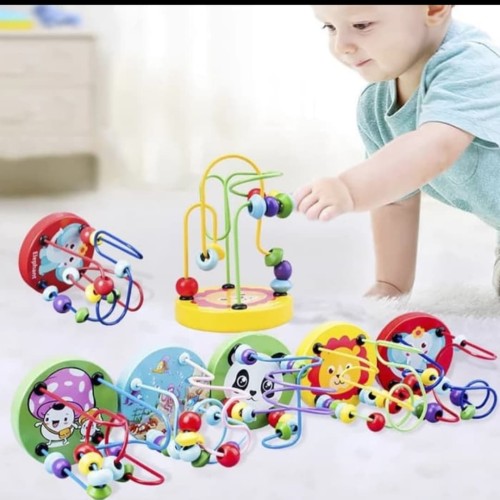 Foto Produk Mainan edukasi anak Mainan Berhitung lingkar manik/Round Beads count dari AUTO KID II