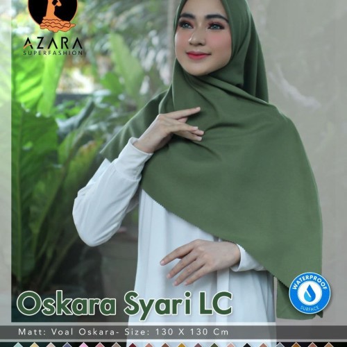 Foto Produk Jilbab Hijab Kerudung Polos Oskara Syar'i Lasercut Waterproof dari Dodollan Hijab
