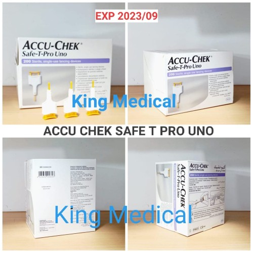Foto Produk Jarum Lancet Accu Chek Safe T Pro Uno isi 200 AccuChek - Isi 25 dari King Medical