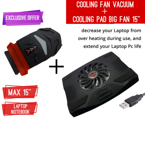 Foto Produk Cooler fan vacuum dan cooling pad ace cooling big fan samoon 14-15inch dari suryatama