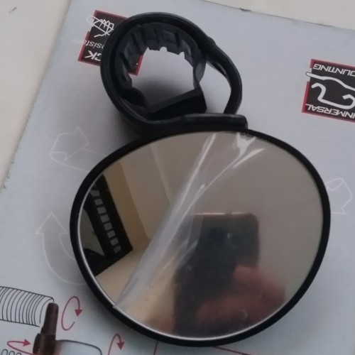 Foto Produk Spion Supermoto KLX DT CRF Bektril MTB 1 pc - Hitam Oval dari Lapak Anasuka