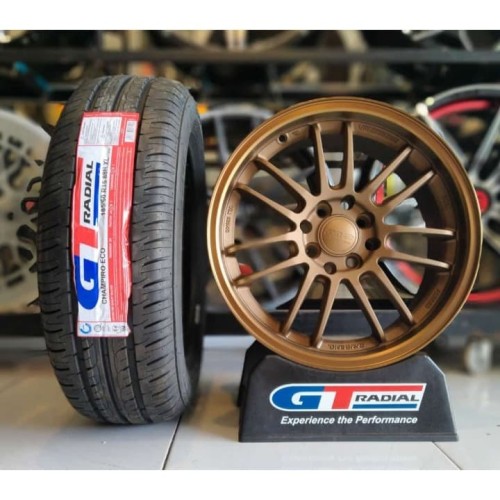 Jual Paket Velg + Ban Ring 15 GT Radial Champiro Eco 185/65 R15