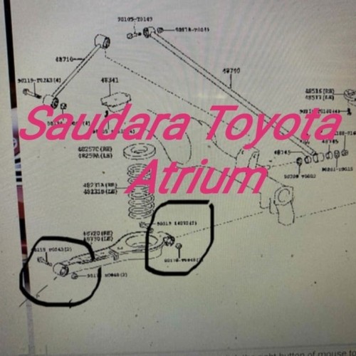 Foto Produk Bushing arm belakang innova fortuner bosh bos belakang innova fortuner dari Saudara toyota atrium