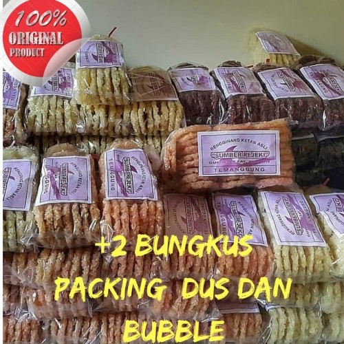 Foto Produk RENGGINANG RASA TERASI BAWANG PUTIH KETAN HITAM KERUPUK MURAH ENAK - KETAN HITAM dari Sumber Reejeki
