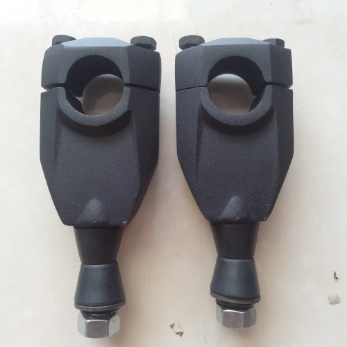 Foto Produk Raiser stang KLX / KLX BF / CRF hitam doff + karet bosh dari dunamos part global