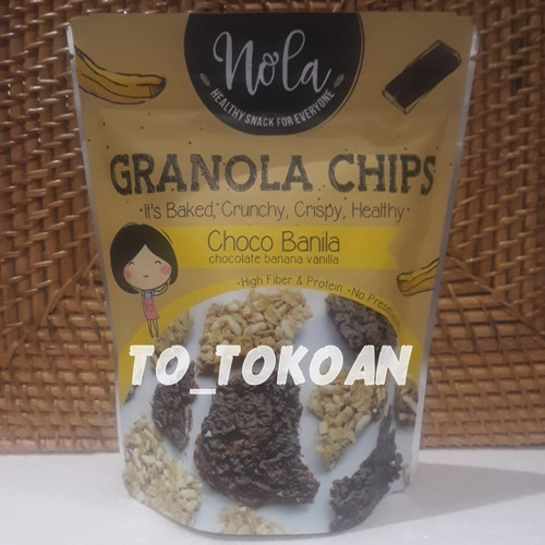Jual NOLA GRANOLA CHIPS CHOCOLATE BANANA VANILLA 100 GR Jakarta Pusat