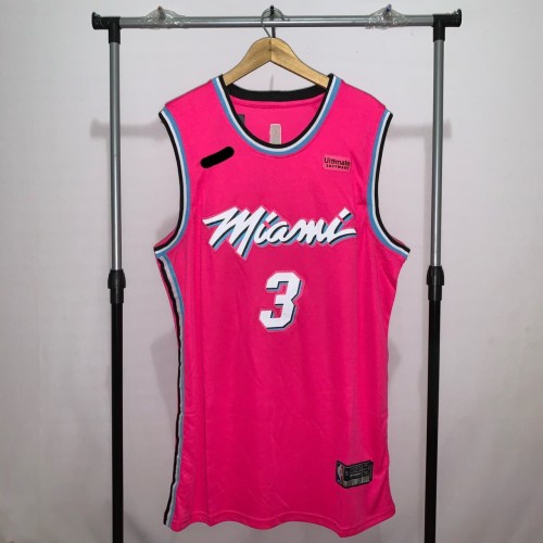 miami basketball jersey pink