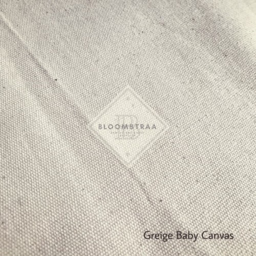Foto Produk Kain kanvas grey Natural Bahan Baby canvas greige Kanvas Polos Katun dari Bloomstraa