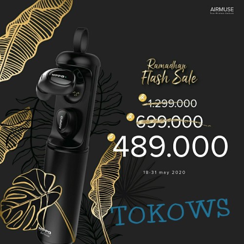 Foto Produk Handsfree Hippo AIRMUSE Bluetooth V.50 dari TOKOWS