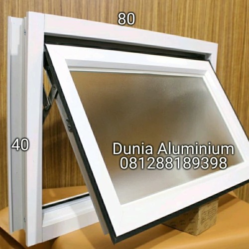 Foto Produk Jendela Bovenli Aluminium Bouven Bouvenlight L40 x T80 - Putih dari Dunia aluminium
