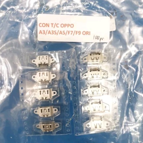 Foto Produk CON CONNECTOR KONEKTOR TC CAS CHARGER OPPO A3 A3S A5 F7 F9 ORIGINAL dari KING sparepart
