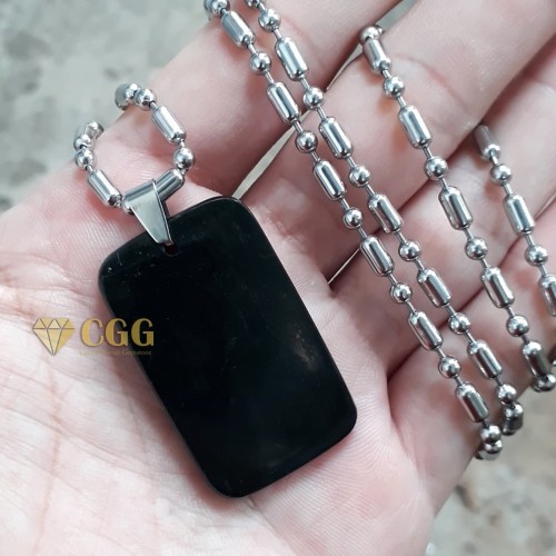 Jual Kalung  Pria Liontin Batu Giok  Hitam  OR Jade Jakarta 