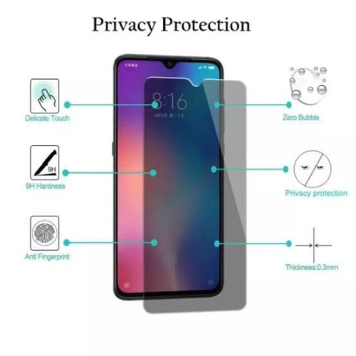 Foto Produk ANTI GORES TEMPERGLASS TEMPERED GLASS ANTI SPY PRIVACY OPPO REALME C15 dari Platinum mobile phone