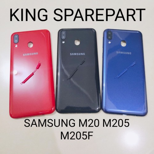 Foto Produk BACKDOOR CASING TUTUP BELAKANG SAMSUNG GALAXY M20 M205 M205F ORIGINAL - Biru dari KING sparepart
