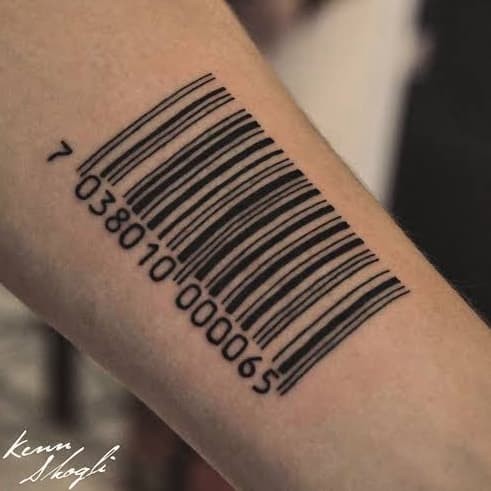Foto Produk HC-77 TATO TEMPORER / Temporary Tatoo palsu sticker model BARCODE dari Bolapedia