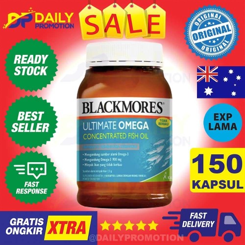 Jual BLACKMORES ULTIMATE OMEGA 3 CONCENTRATED SALMON FISH OIL 150