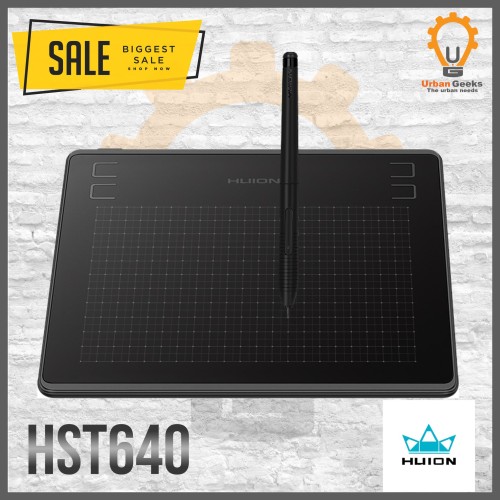 Foto Produk Huion HS64 / HST640 Graphic Drawing Pen Tablet Android PC alt H420P dari Urban Geeks