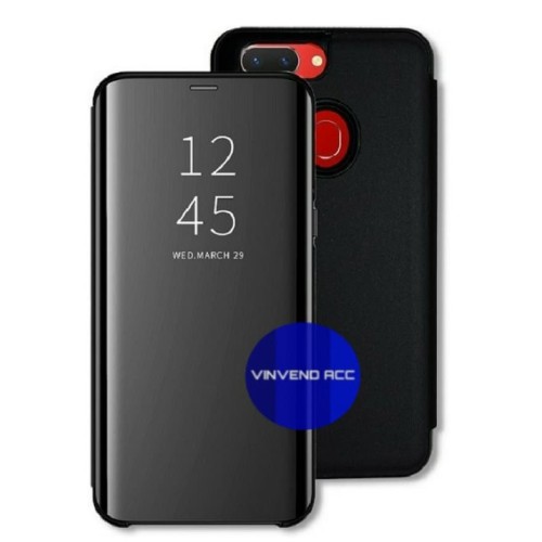Foto Produk Flip Case Casing Oppo F9 / F9Pro Clear View Mirror standing Cover dari Vinvend ACC