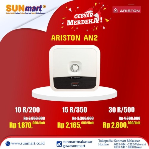 Jual PROMO!! Water Heater / Pemanas Air Ariston Andris2 ...