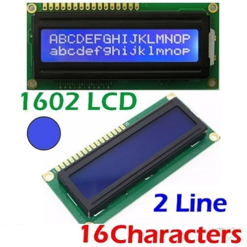 Jual LCD Display 1602 Background Blue Biru Tulisan  Putih 