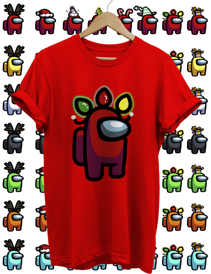 Jual Kaos Christmas Natal Among Us 7 Bisa Pilih Warna Character Dan Baju Jakarta Barat Raja Font Tokopedia