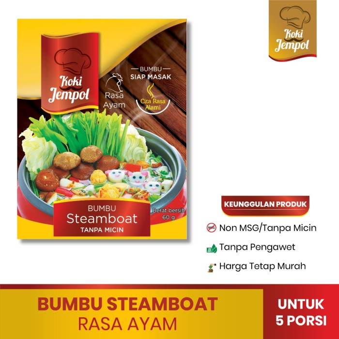Foto Produk Bumbu Steamboat NO MSG Koki Jempol dari Koki Jempol