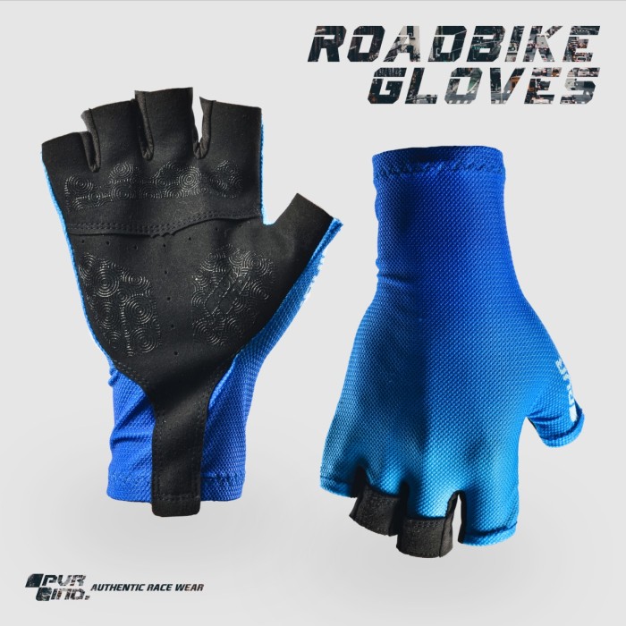 Foto Produk PVR IND Race Glove 03 Gradasi Biru Tua Muda - Sarung Tangan Roadbike - S dari Kaligung