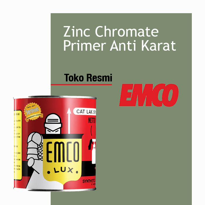 Promo Zinc Chromate Primer Cat Dasar Anti Karat EMCO 1kg Hijau Kab