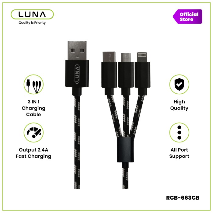 Foto Produk Luna USB Cable RCB-663CB dari Luna Life