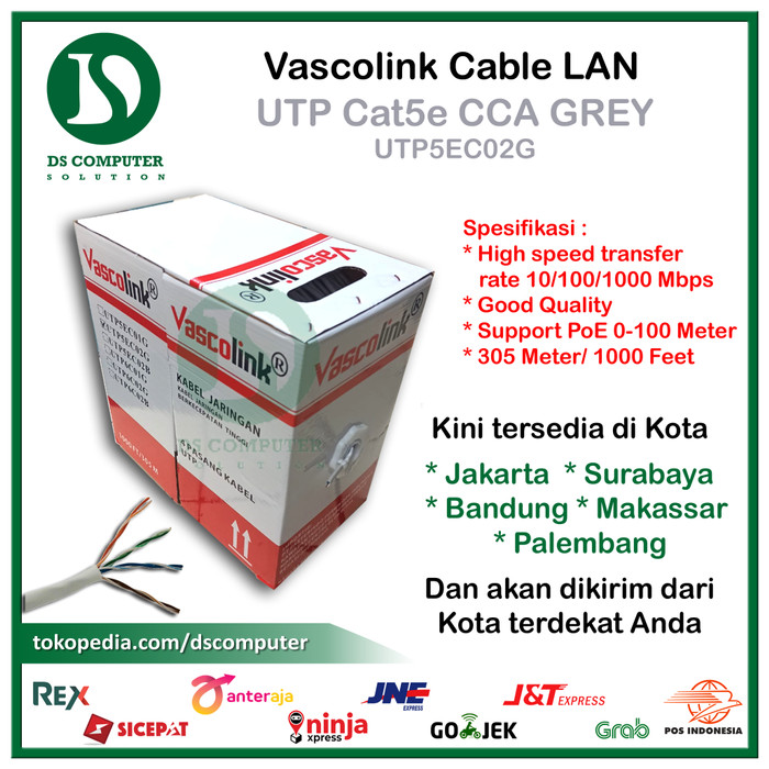 Foto Produk Vascolink UTP Cat5e CCA dari DSComputer