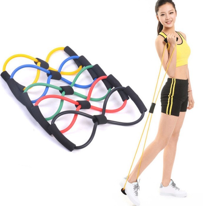 Foto Produk Resistance Band Arms Tali Stretching Yoga Fitness Wanita Exercises Gym dari evencio shop