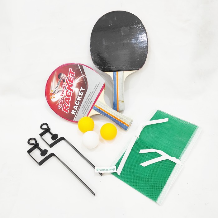 Foto Produk Set perlengkapan raket bet bat tiang net tenis meja pingpong pemula dari dramashop