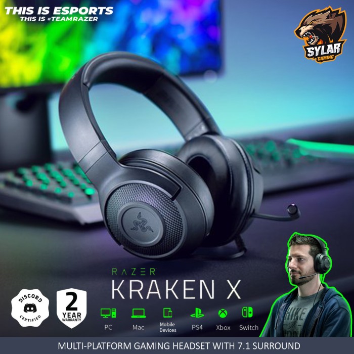 Foto Produk Razer Kraken X Multi Platform Ultralight 7.1 Surround Gaming Headset dari Sylar Gaming Solution