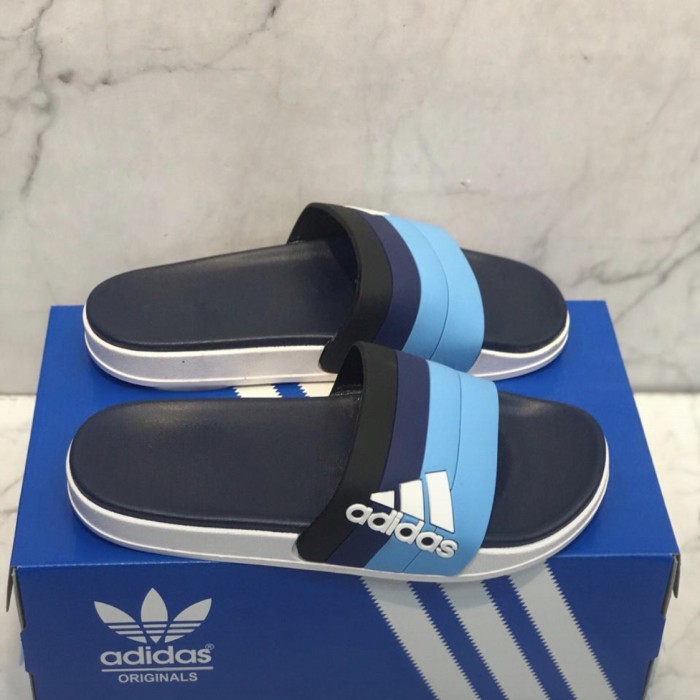 Foto Produk Sandal Adidas Adilette Slide Motif Blue Import dari Gayoshoop