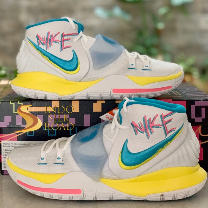 Foto Produk Sepatu Basket Nike Kyrie 6 Neon Graffiti BQ4630-101 ORIGINAL dari Indo Silk Road