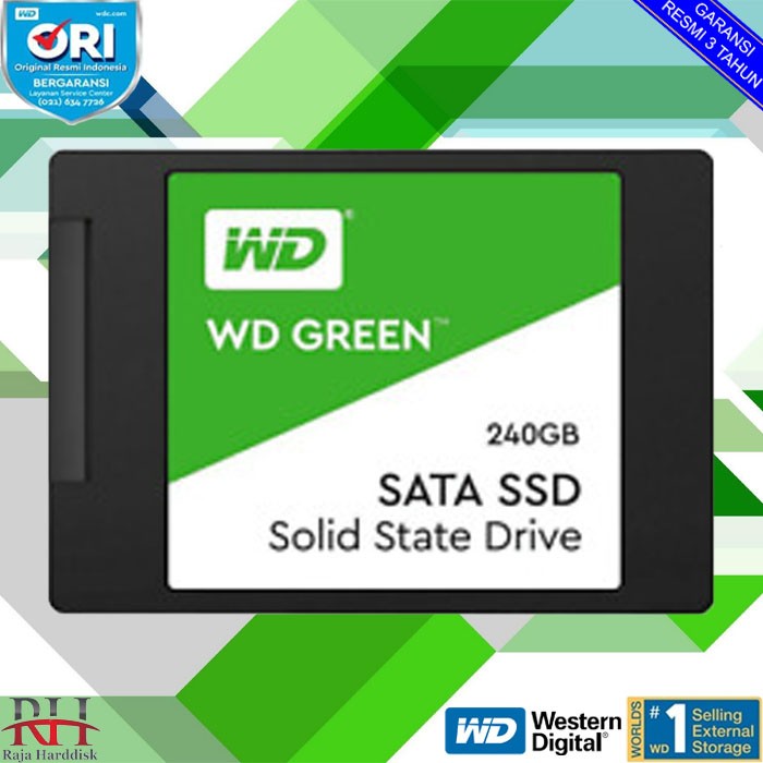 Foto Produk SSD WD Green 240GB SATA3 dari Raja Harddisk