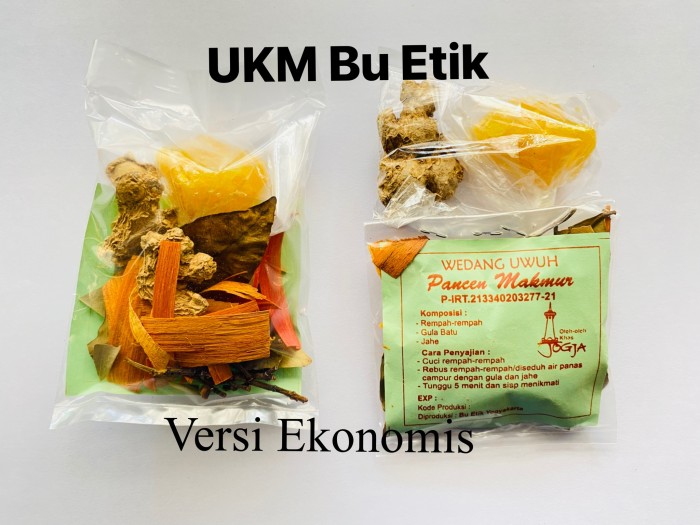 Foto Produk Wedang Uwuh Jahe Kering Ecer - Ekonomis dari UKM Bu Etik