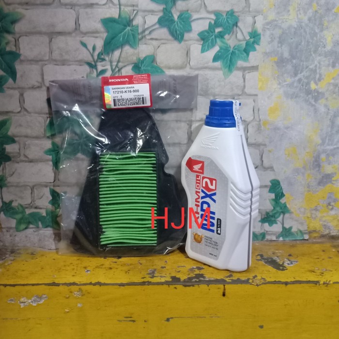 Foto Produk oli honda mpx2 matic dan filter udara beat fi scopy fi vario fi 110 dari HJM jakrta
