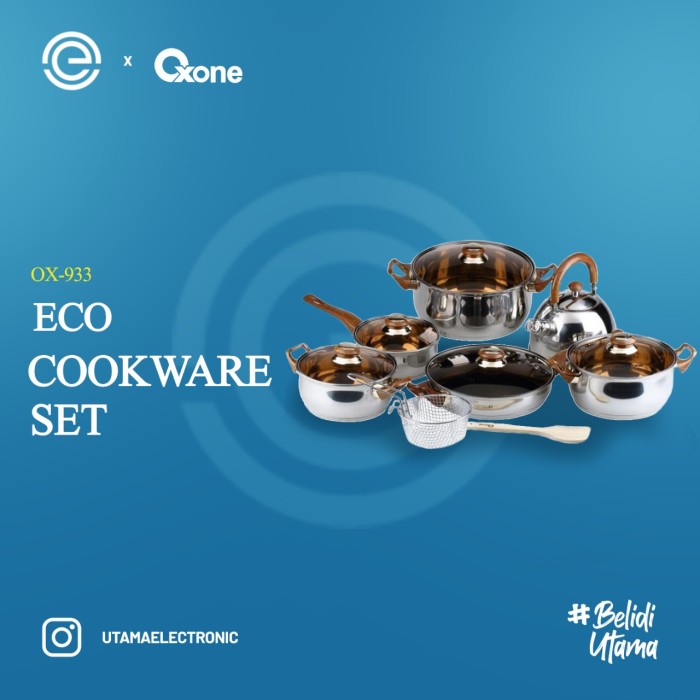 Foto Produk Oxone Panci Set Stainless 12+2 Pcs OX-933 dari UTAMA_ELECTRONIC