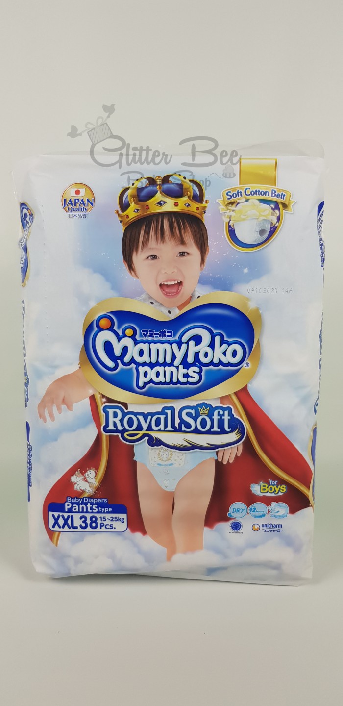 Foto Produk MamyPoko Royal Soft XXL(38) Boys Pants /Tipe Celana dari Glitter Bee
