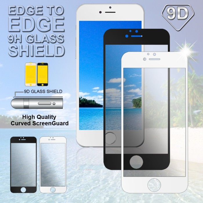 Foto Produk TEMPERED GLASS 5D NEW 2018 ALL TIPE HP - Hitam dari JV ACC