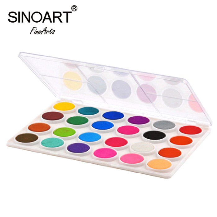 Foto Produk Cat Air Sinoart Watercolor Table 24 Colors dari Artemedia Shop