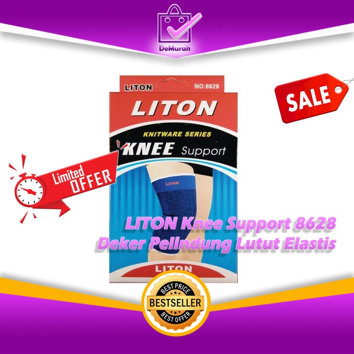 Foto Produk LITON Knee Support 8628 Deker Pelindung Lutut Elastis 0533 dari Demurah Dot Com